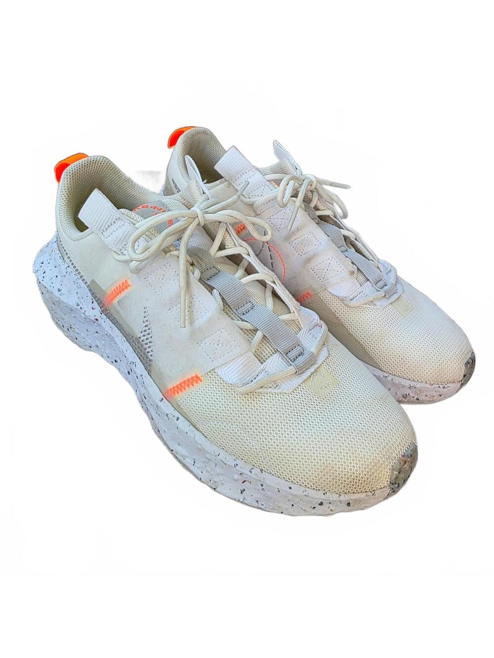 Men's 10 - Nike DB2477 100 White Running Shoes with Speckled Soles